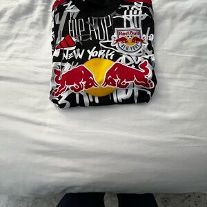 Adidas Kids New York Red Bulls Tee - Black, Red, Yellow